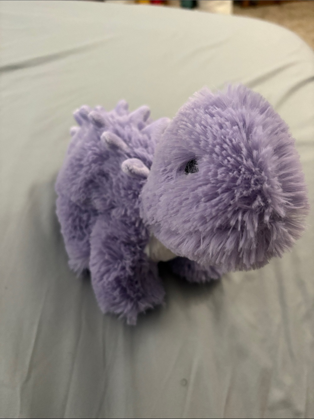 Plush Purple Dinosaur Stuffed Animal Warmie - Picture 2 of 5